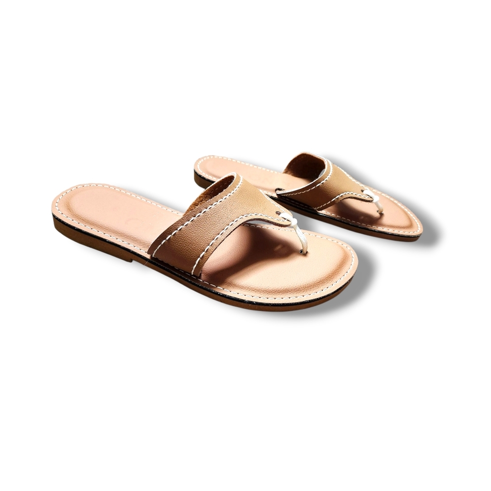 Kino "Lily" Handmade Leather Thong Sandals | 8 - Picture 2 of 7